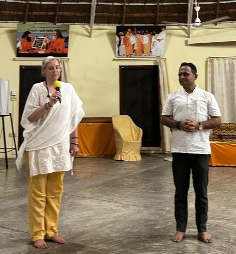 Opening of the Ayurveda camp at Om Ashram with Dr. Sushrut Sardeshmukh